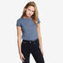 Classic Cotton Crew Tee - Washed Navy